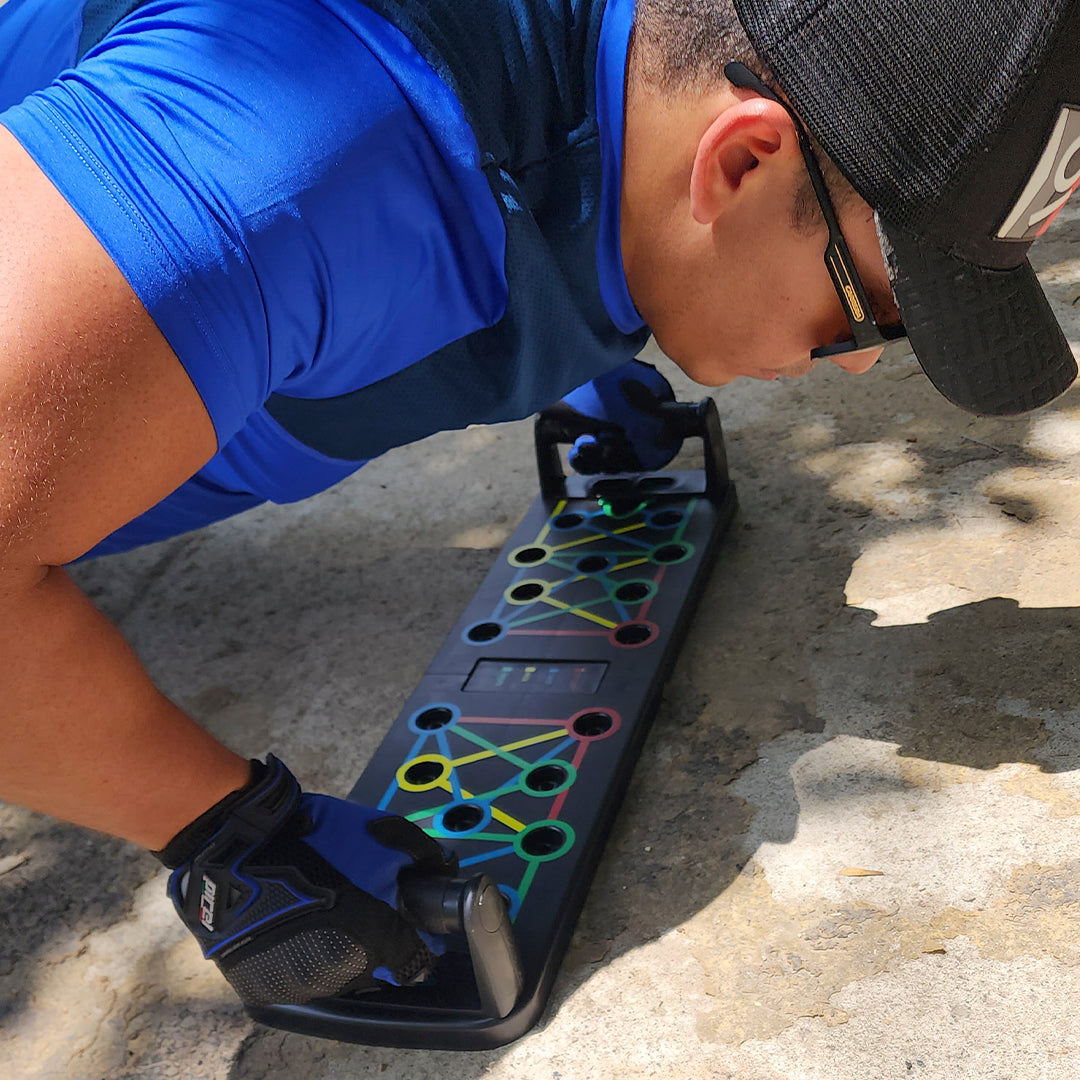 💪 Tabla Push Up Multifuncional + 2 Bandas | Entrena en Casa Pecho, Espalda, Hombros y Brazos 🏠🔥