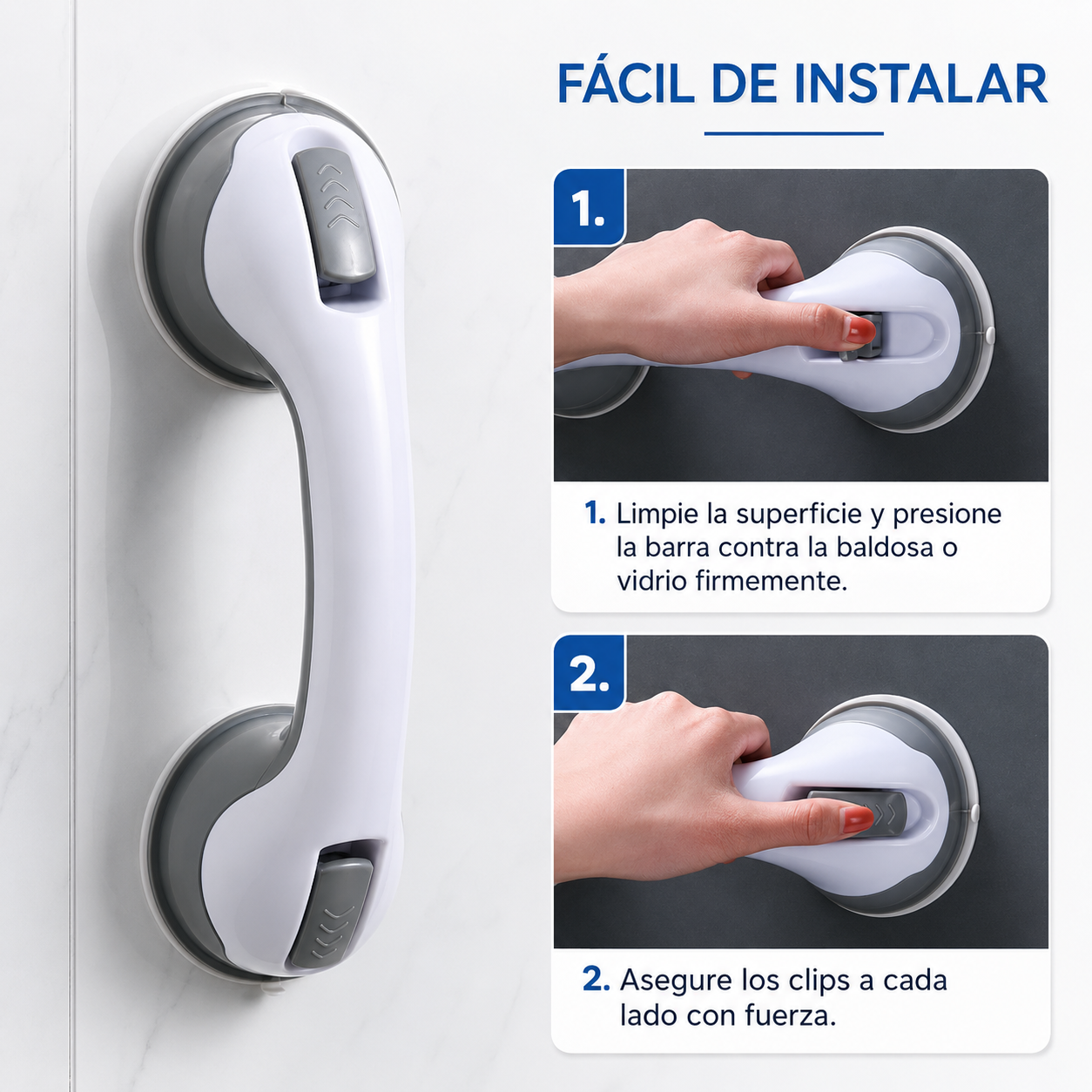 🚿 Barra de Apoyo de Seguridad para Baño