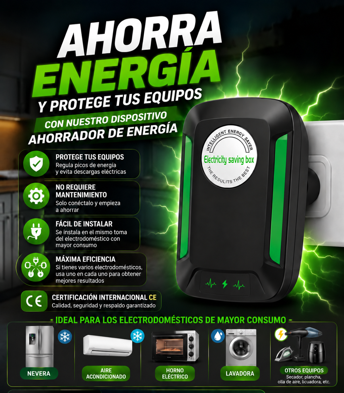 ⚡ AHORRADOR DE ENERGÍA INTELIGENTE: OPTIMIZA TU CONSUMO Y PAGA MENOS