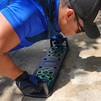 💪 Tabla Push Up Multifuncional + 2 Bandas | Entrena en Casa Pecho, Espalda, Hombros y Brazos 🏠🔥