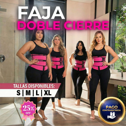 Faja térmica moldeadora de 2 velcros