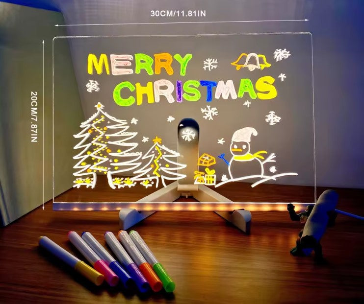 PIZARRA ACRILICA CON LUZ LED