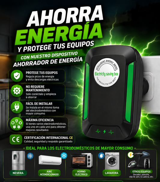 ⚡ AHORRADOR DE ENERGÍA INTELIGENTE: OPTIMIZA TU CONSUMO Y PAGA MENOS