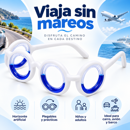 Gafas Antimareo para Viajes – Mayor Estabilidad Visual y Comodidad desde el Primer Momento