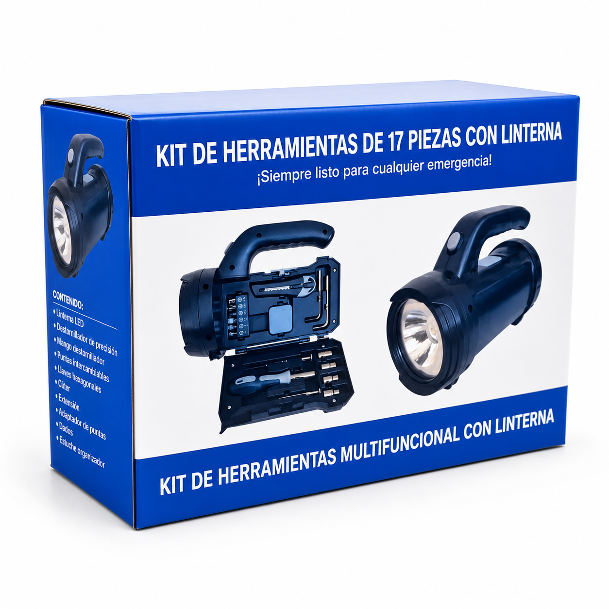 🔦 Linterna Multifunción de Emergencia ❗️Portátil de Alta Calidad con Kit de Herramientas Múltiples