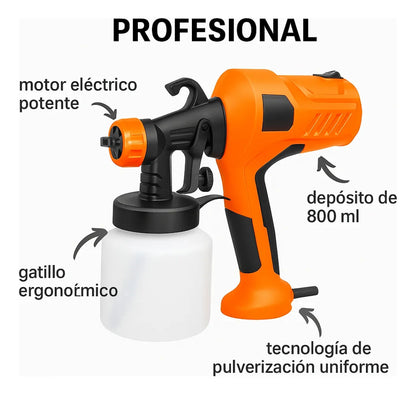Pistola Pulverizadora Eléctrica para Pintura🎨✨ ¡Acabado Profesional!