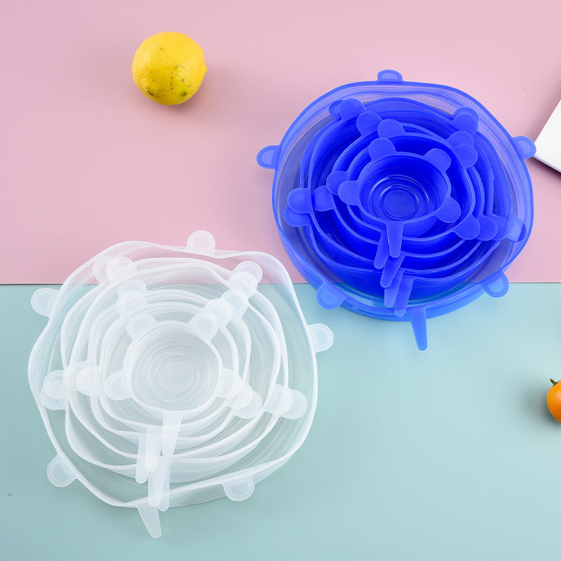 Tapas de Silicona Reutilizables x6 | Conserva tus Alimentos Frescos por Más Tiempo