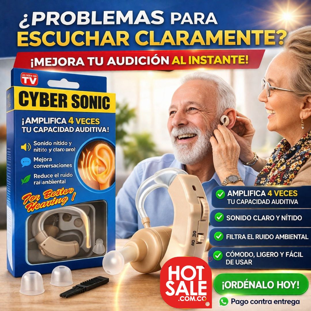 Amplifica X4 tu capacidad auditiva - AMPLIFICADOR CYBER SONIC