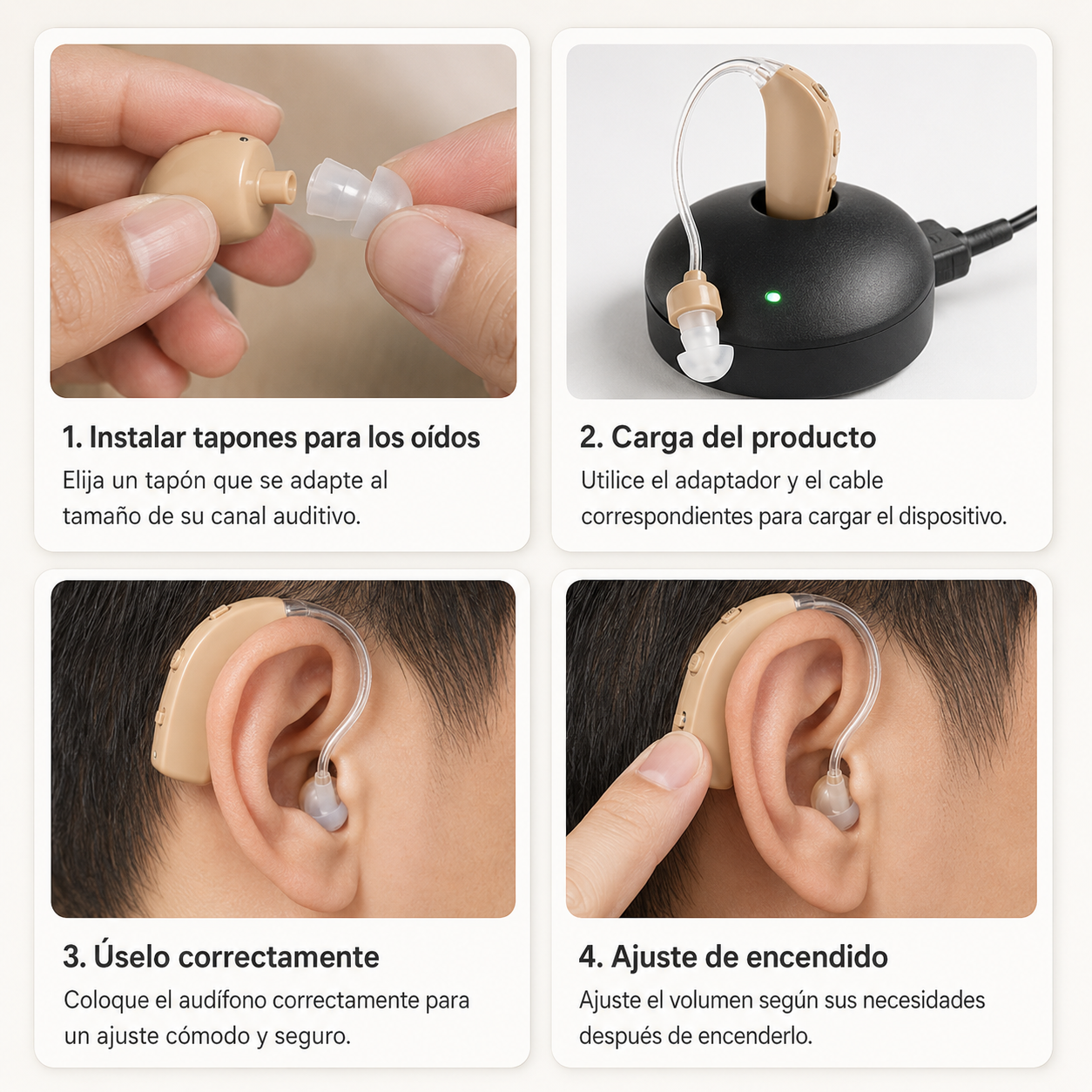 🎧👂 Audífono Recargable Amplificador Auditivo 🔋✨