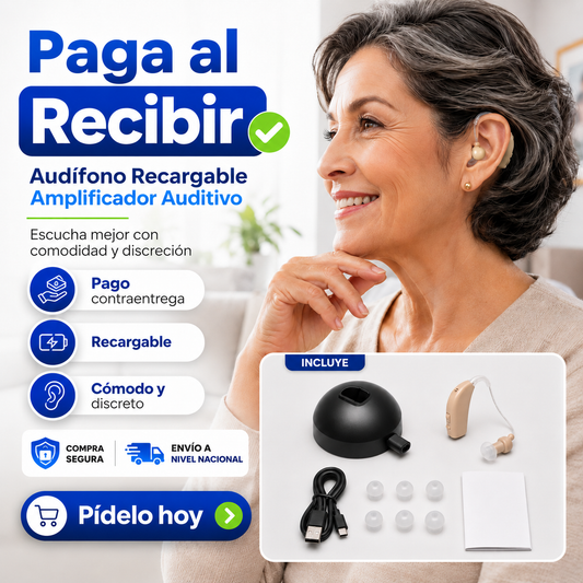 🎧👂 Audífono Recargable Amplificador Auditivo 🔋✨